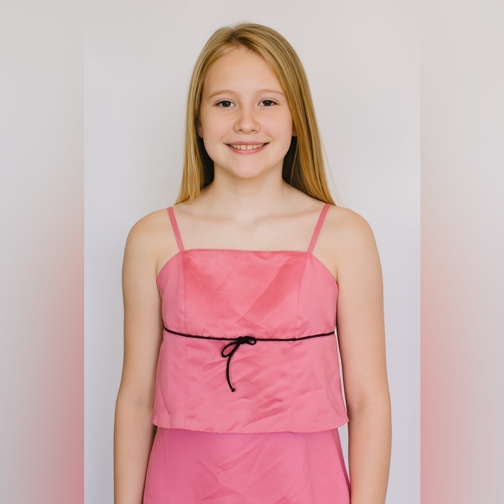 Forever Yours Pink and Black Formal Dress Size 10 12